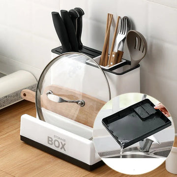 Tableware Storage Holders Kitchen Knife Plastic Storages Racks For Kitchen